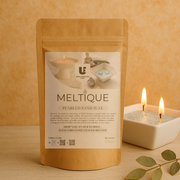 MELTIQUE Pearl Sand Wax jar for DIY candle making – premium fragrance wax